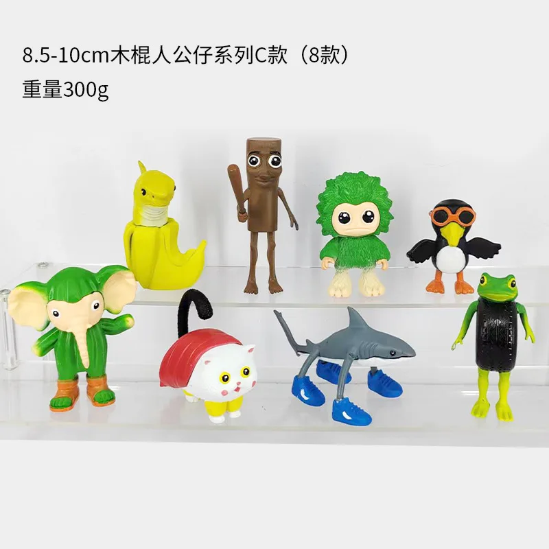 アニメ Tung Tung Sahur アニメフィギュア Tungtungtung Sahur イタリア脳動物アクションフィギュア Telalaero Telala サメ PVC 人形ギフト