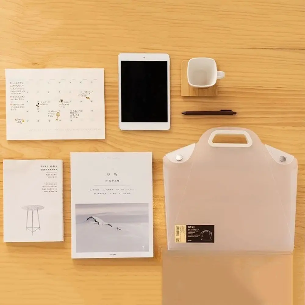 Portable Organization Clear Project Folders Waterproof Multicolor File Storage Bag Large Capacity Reusable