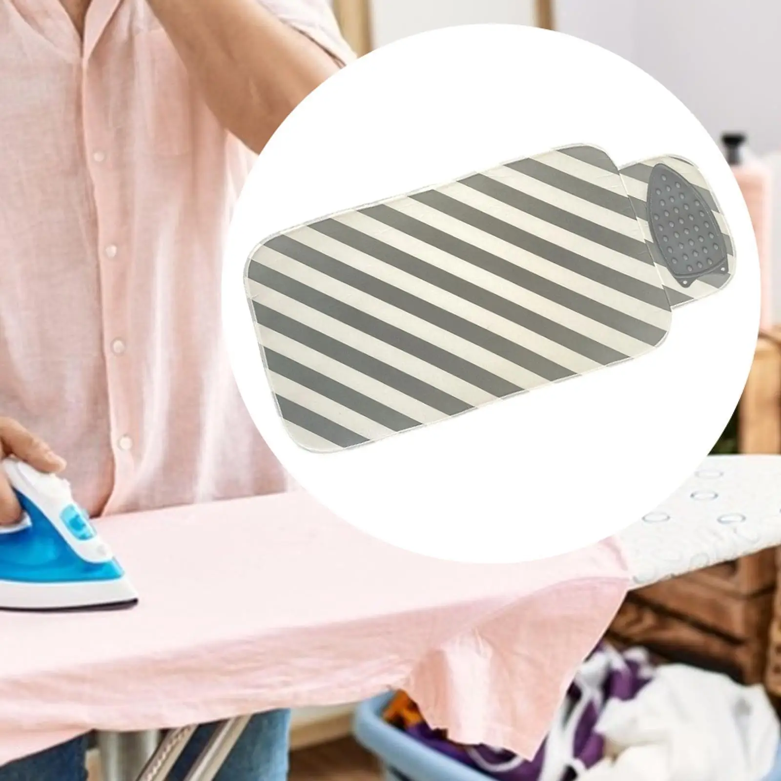 

Portable Ironing Mat Ironing Blanket Protective Compact Tabletop Ironing Pad