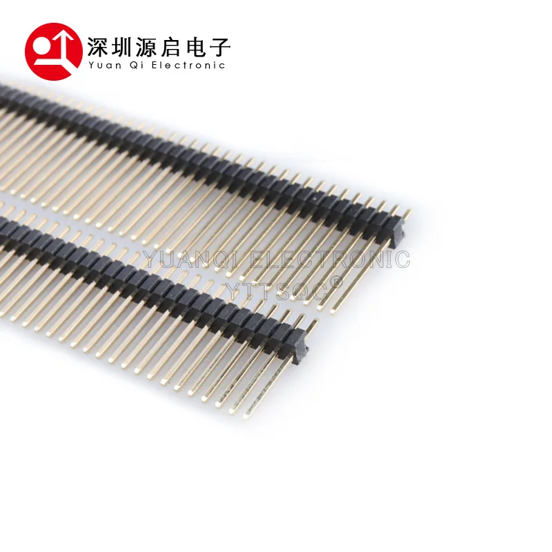 1.27mm 1.27 Single Double Row Male 1X40P 2*50P Breakaway PCB Board Pin Header Long 11mm 12mm 14MM Connector Strip Pinheader