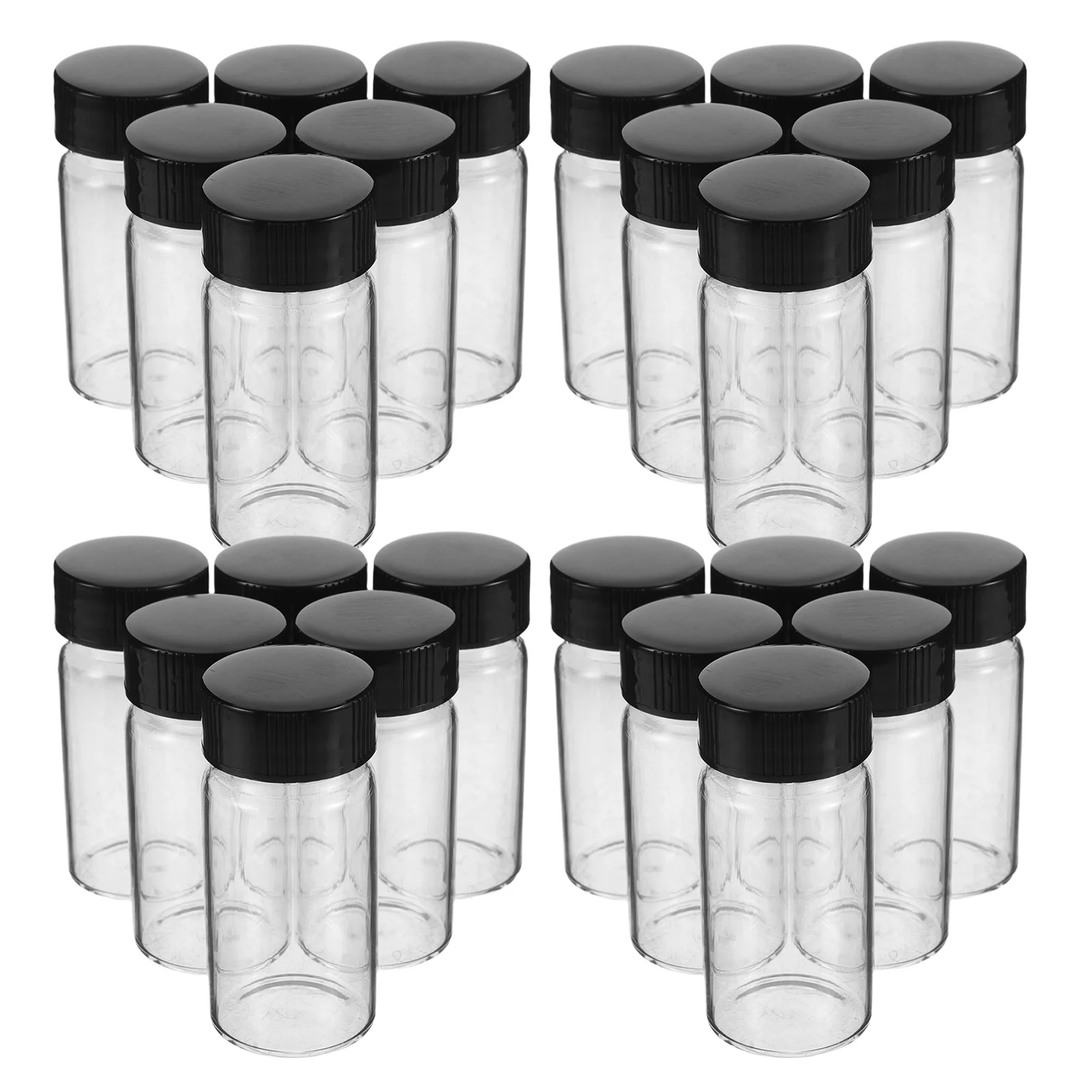 

100 Pcs Mini Glass Container Decor Jars for Jewelry Clear Small Vials Decoration Empty Decorative Bottles