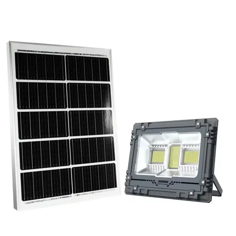 

300W Solar LED Flood Light for Outdoor Garden Road IP67 LiFePO4 30Ah Battery 6000K