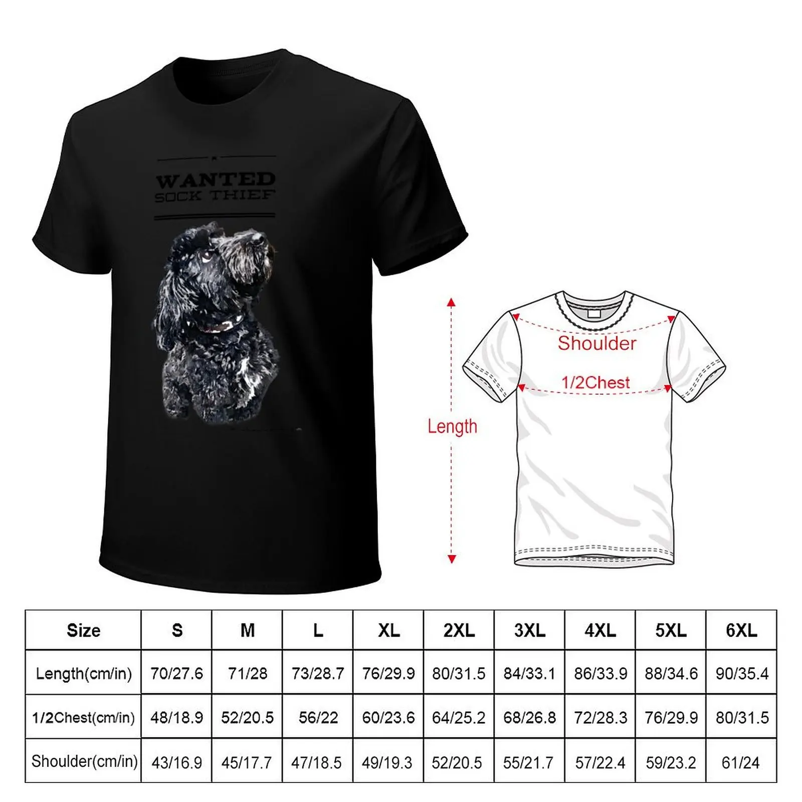 Cockapoo / Doodle Dog Sock Thief T-Shirt Breathable Mesh Panel T-Shirt