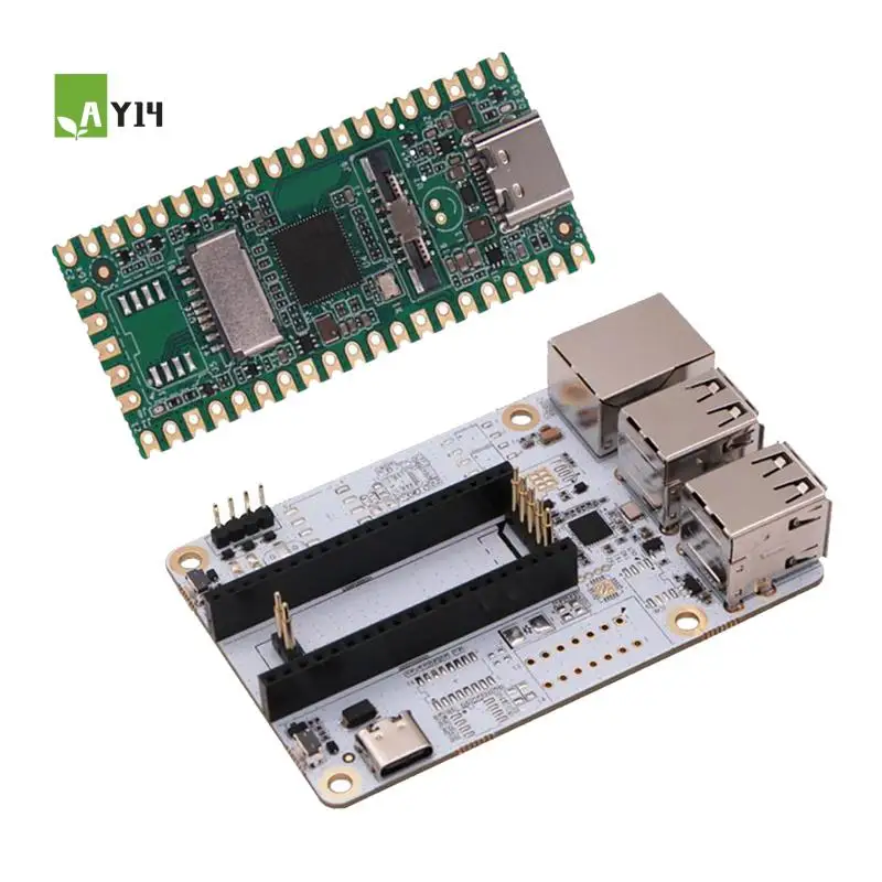 Placa de desarrollo AY14 -RISC-V Milk-V Duo + placa de expansión HUB USB CV1800B compatible con Linux para entusiastas de Iot, jugadores DIY fáciles de U