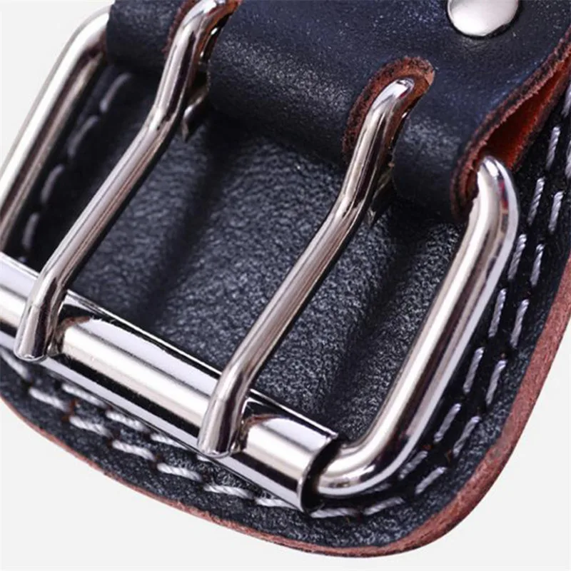 Stainless Steel Double Pin Buckle Solid Cowboy Belt Buckle With Roller DIY Metal Belt Buckle Fits 40MM 50MM Straps