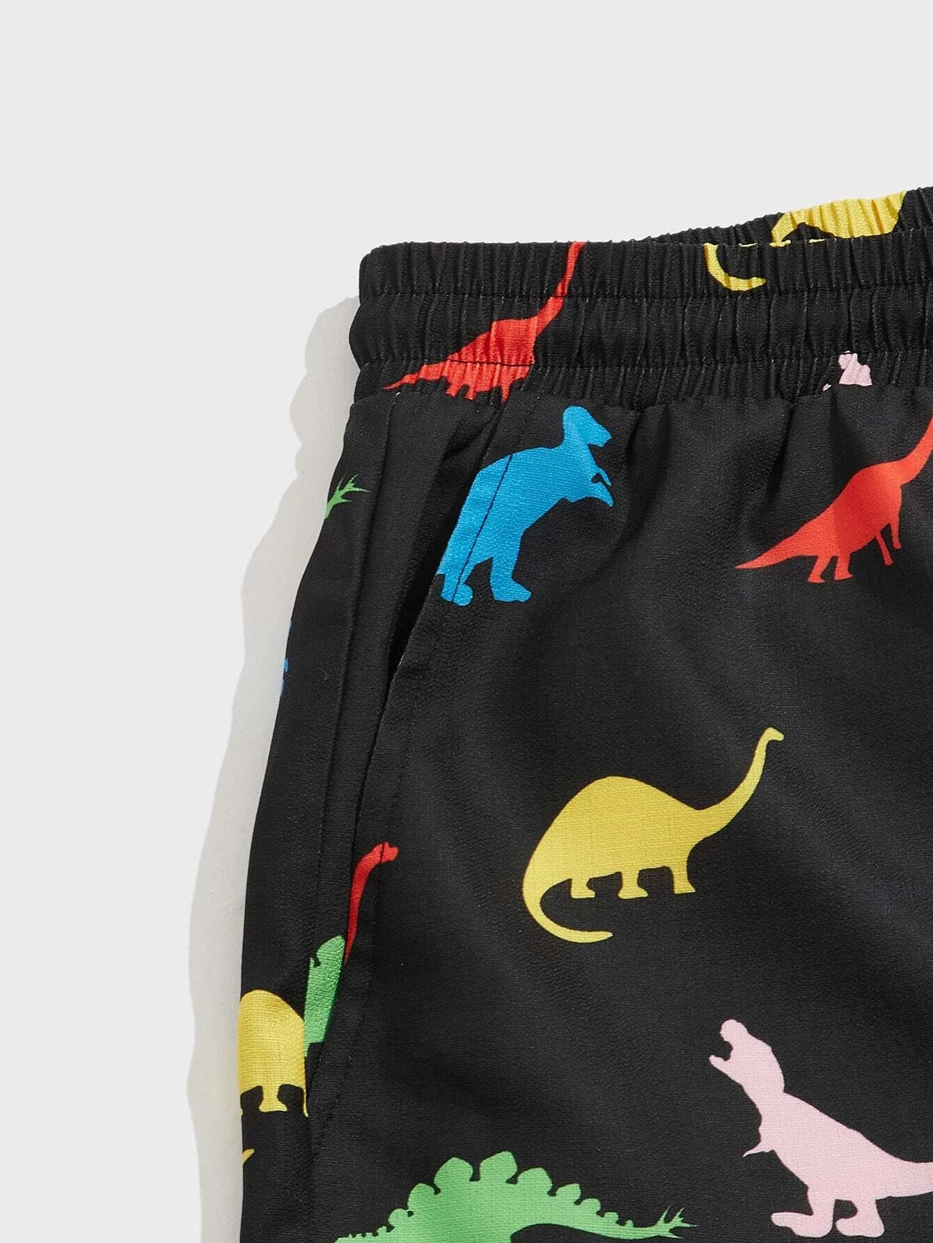 Men\'s beach shorts Dinosaur pattern 3D Printed  Board Shorts Summer Swim Trunks Elastic Waist Drawstring Hawaiian Style shorts