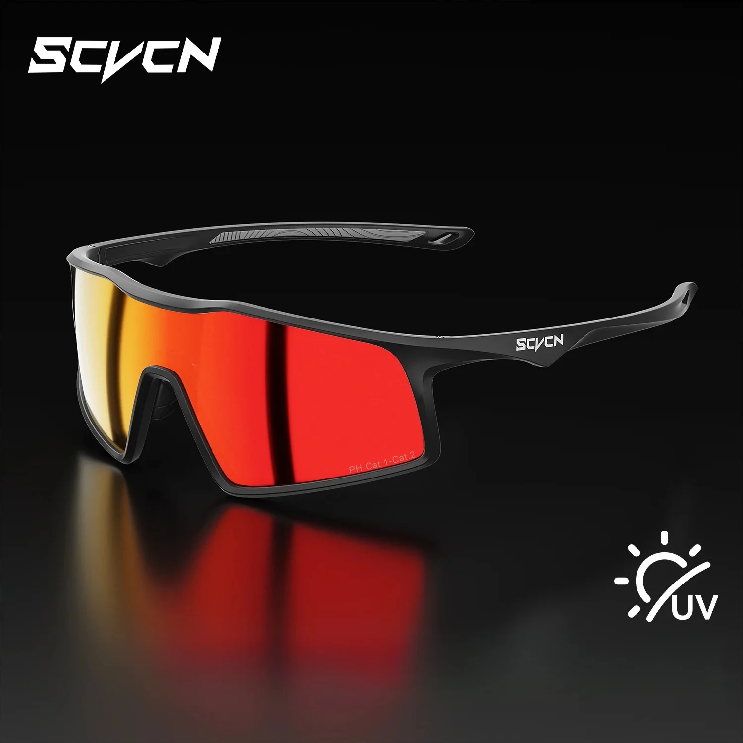 

Фотохромные велосипедные очки SCVCN для мужчин, солнцезащитные очки для активного отдыха, очки для горного велосипеда, очки для MTB, очки для гонок с защитой от ультрафиолета UV400