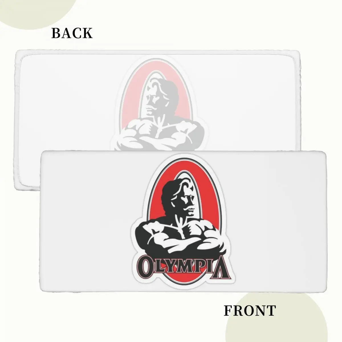 Future Mr OLYMPIA Motivations Customized Rectangular Tablecloth Oilproof Table Cover for Festival Party Decorations Table Cloth