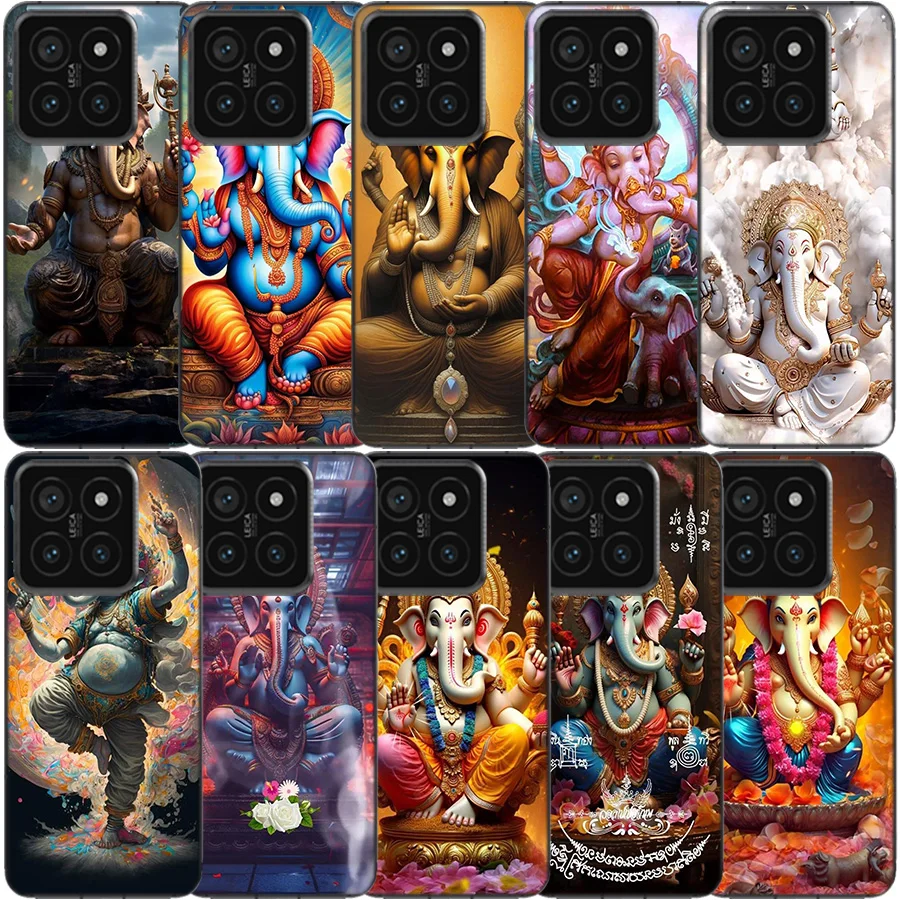 Ganesh lord Clear Phone Case For Xiaomi Mi 13 12 12T 11 11T 10 10T Pro 11i 9 9T 8 Lite CC9E A3 A2 TPU Pattern Soft Fundas