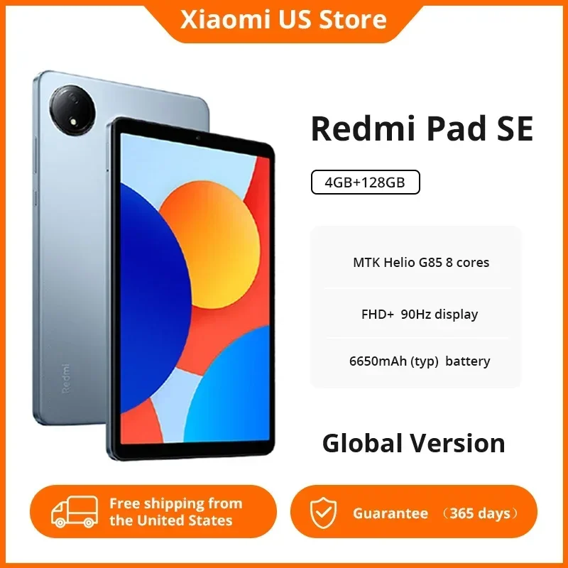 

Top! Original [Xiaomi-Redmi] Pad SE 8.7 64GB 128GB MediaTek Helio G85 90HZ 8.7" Screen 6650mAh Android U Global Version Tablet