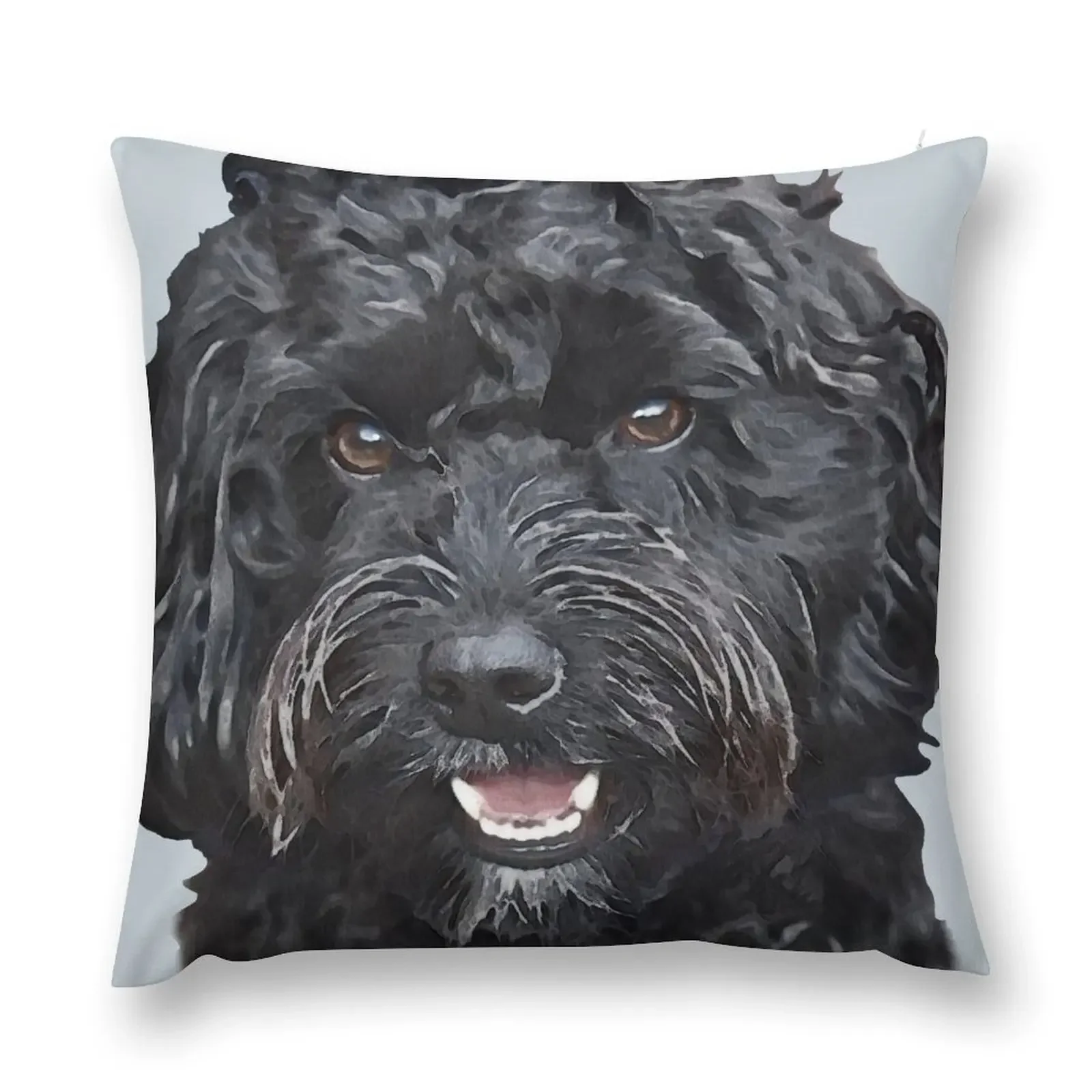 Black Doodle / Cockapoo Dog Throw Pillow christmas decorations for home 2025 Christmas Pillowcase pillows decor home pillow