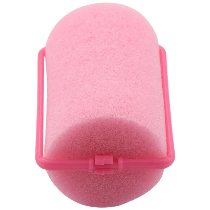 ABUP-60Pcs Dark Pink Hair Styling Soft Foam Sponge Rollers Curlers Hairdressing Tool