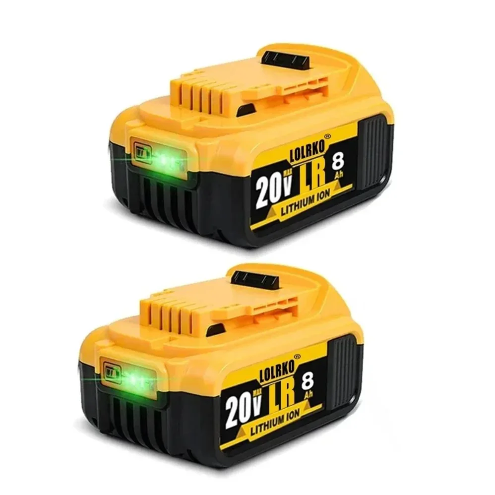 Original DCB200 20V 8000mAh Lithium Replacement Battery For Dewalt 18V DCB184 DCB200 DCB182 DCB180 DCB181 DCB182 DCB201 DCB206