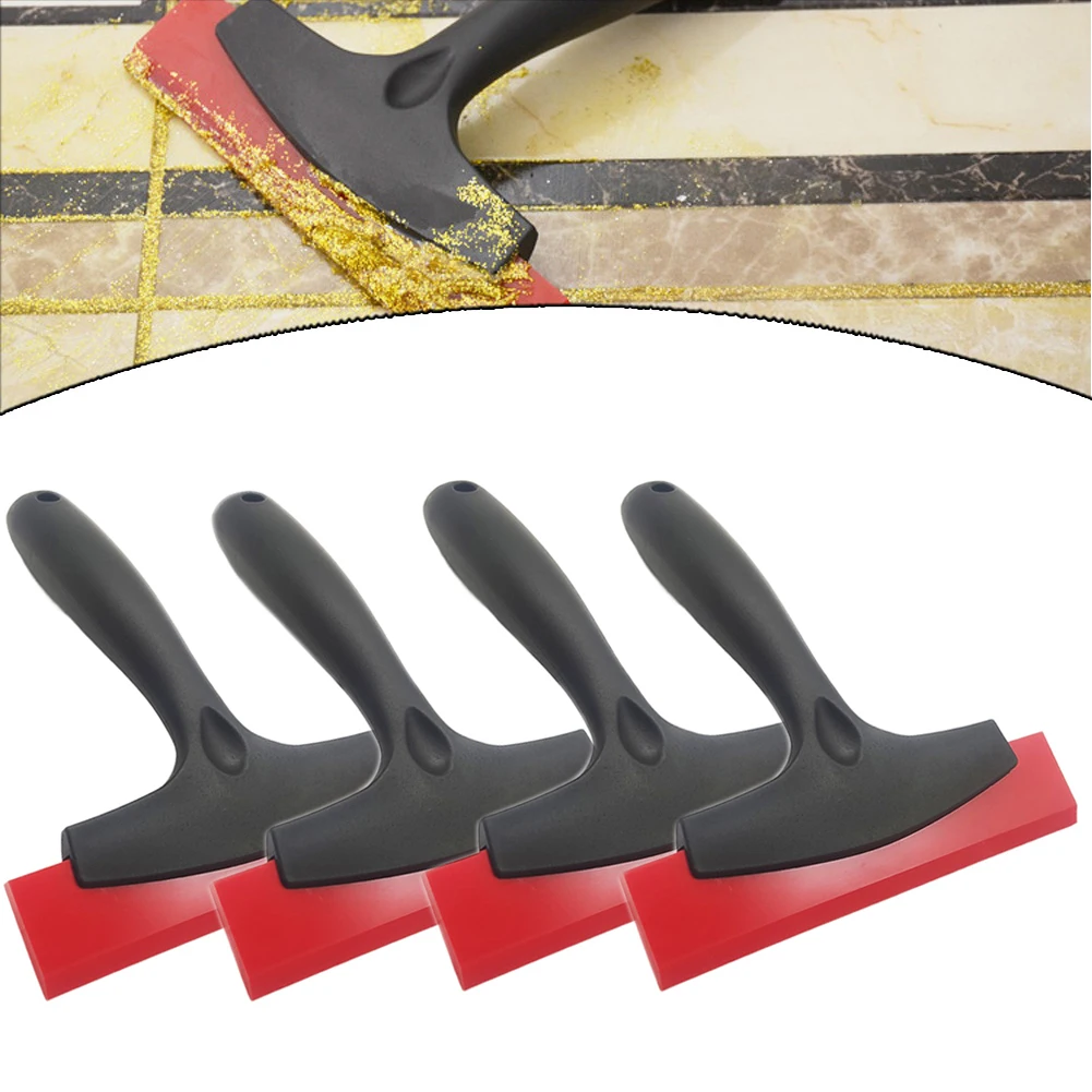 4PCS Multifunction for tile Gap Filling Cleaning Scraper Shovel PU Grout Scraper Setfor Smooth for tile Gap Filling Snow Trowel