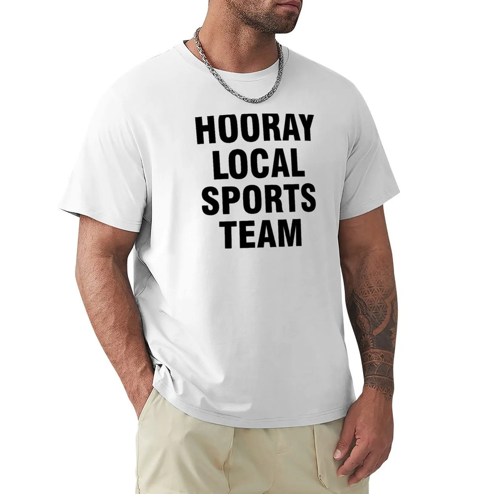 Hooray local sports team T-shirt new edition tops anime boys whites t shirt for men