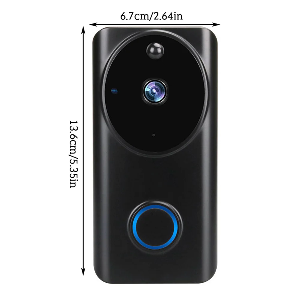 

Visual Doorbell WiFi Wireless Smart Door Bell Phone Remote Video Home Alarm Door Chime, Bell