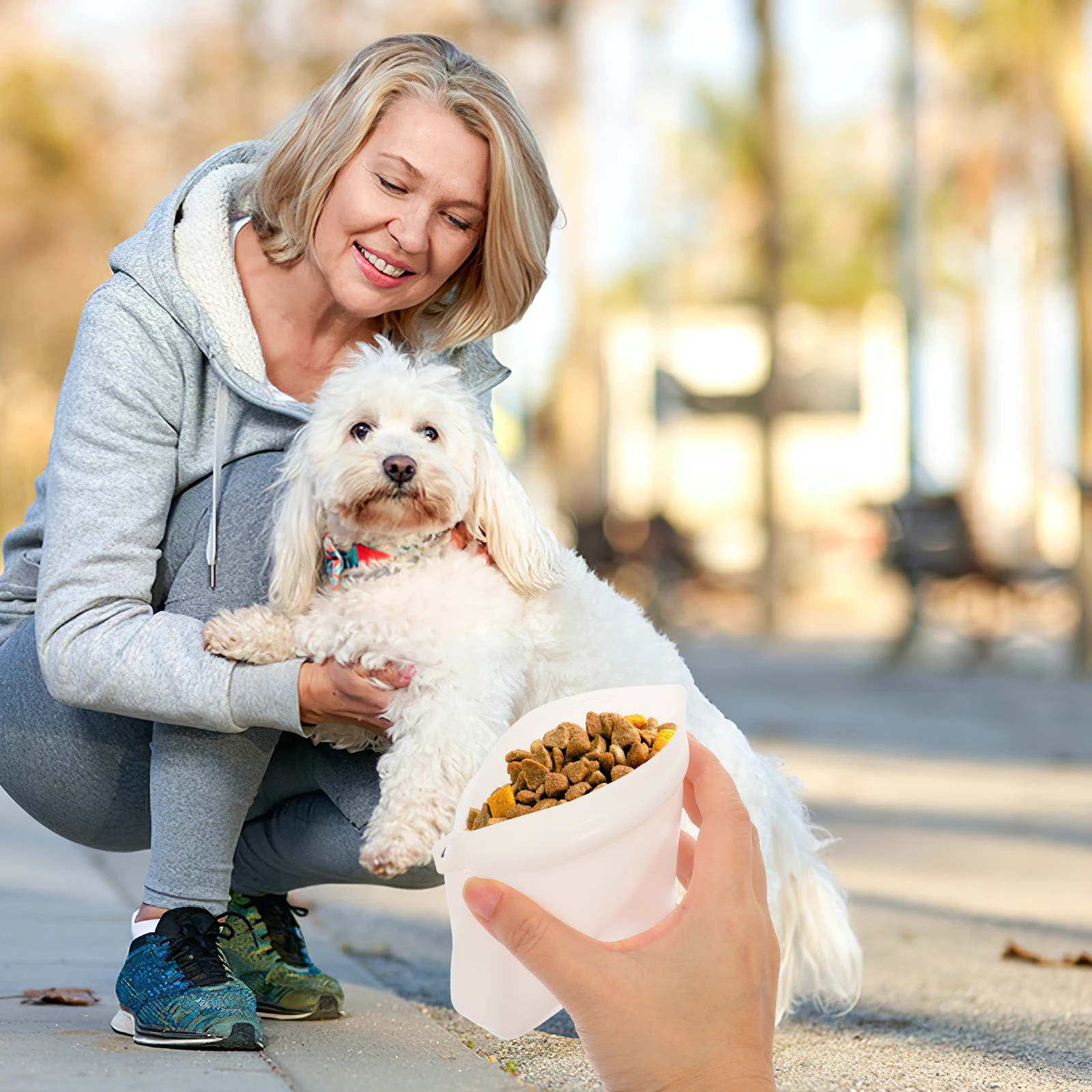 

Treat Bag Silicone Food Pack Training Holder Pouches Snack Bags Pet Accessories Portable Dog Training Tools Long Lasting Self