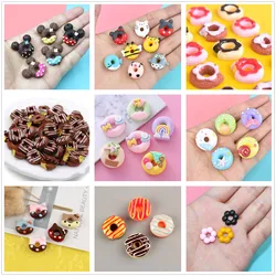 6/8/10pcs Mini Cute Candy Donut Doll Food Pretend Play Dollhouse Accessories Miniature Home Craft Decor Cake Kids Kitchen Toys