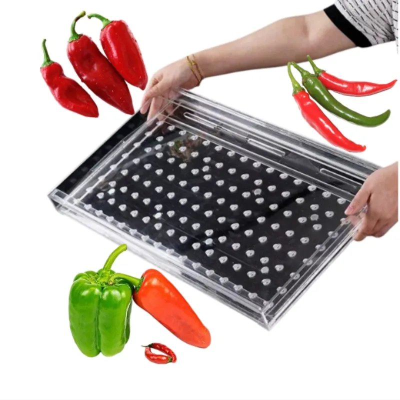 

New Design Vegetable Seeder Transparent Acrylic Seeder for Home Garden Planting，For chili peppers (millet spicy chili peppers)