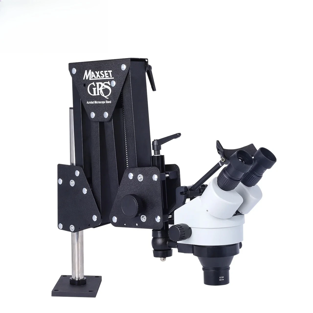 High-Definition Stereo Microscope Jewelry Repair Binocular Magnifier Diamond Setting Continuous Zoom Micro-setting Machine