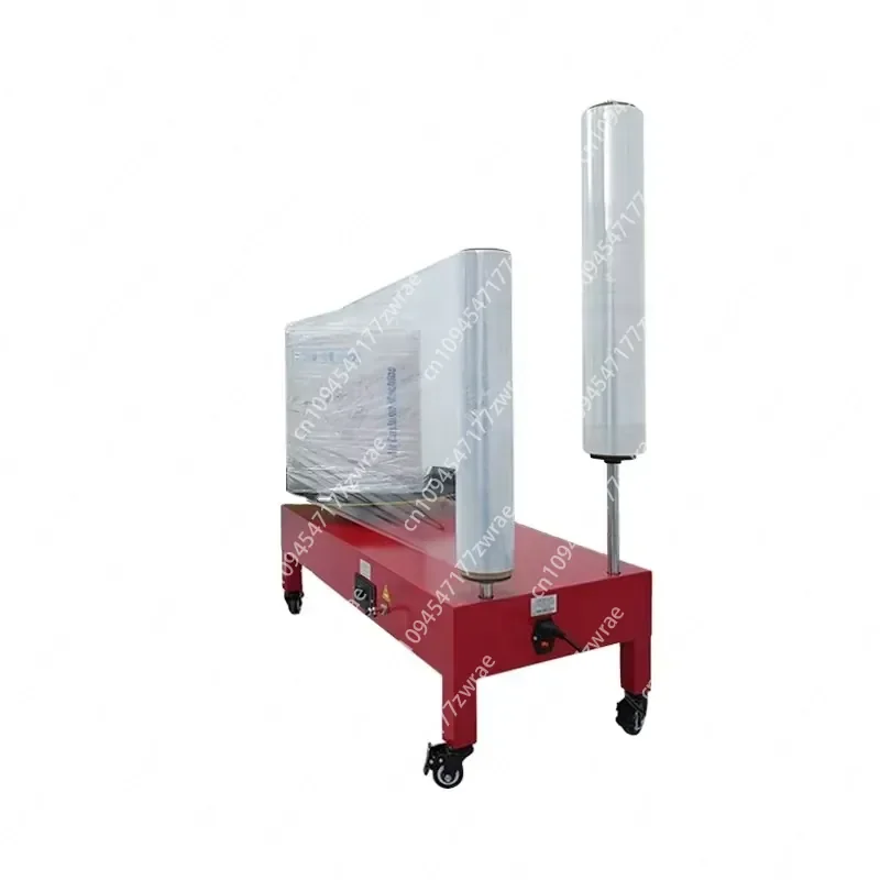 New Design Semi-automatic Electric Plastic Film Wrapping Machine Stretch Film Roll Dispenser For Carton Box Packing