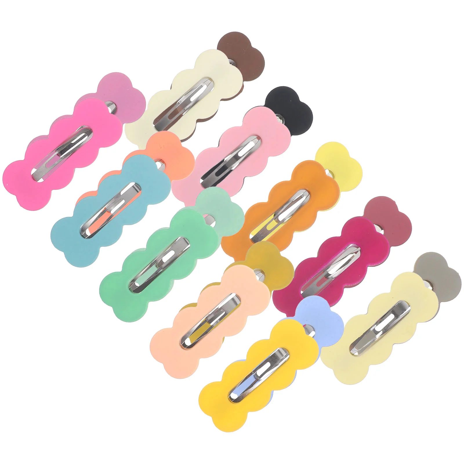 

30 Pcs Cutout Cloud Hair Clip Barrettes Clips for Girls Small Hairpin Accessories Matte Iron Metal Toddler Mini