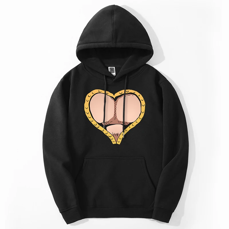 

Толстовка JOJO's странные приключения, уличная одежда, мужские толстовки с японским аниме принтом JOJO, Свободный пуловер в стиле хип-хоп