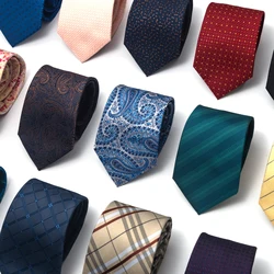 100% Silk Brand Tie Men High Grade Hot sale Woven Silk Gravatas Beige Suit Accessories Men Polka dot Easter Day Necktie Cravat