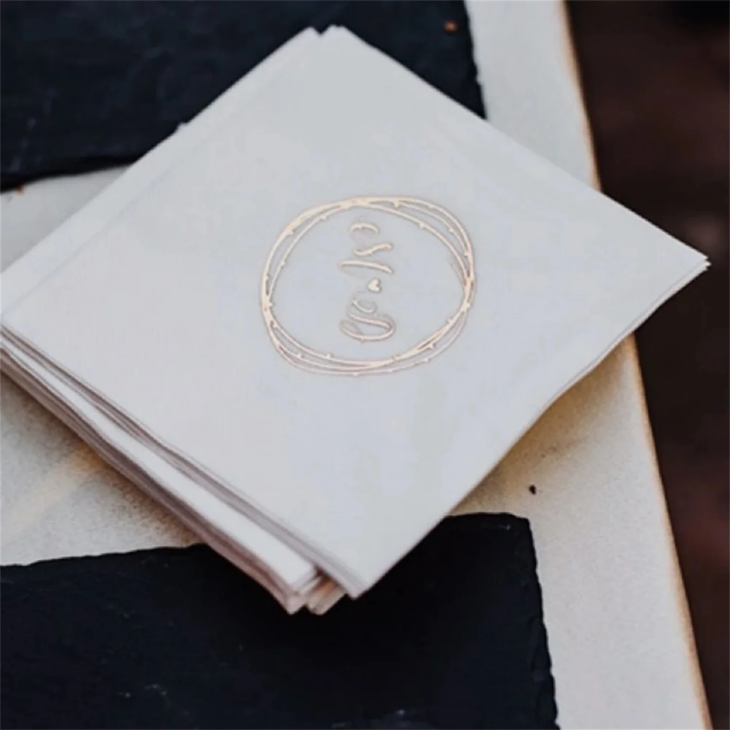 Custom logo napkins, Foil printed napkins, Bedruckte Servietten, Personalized Napkins, Custom Napkins, Custom Luncheon Napkins