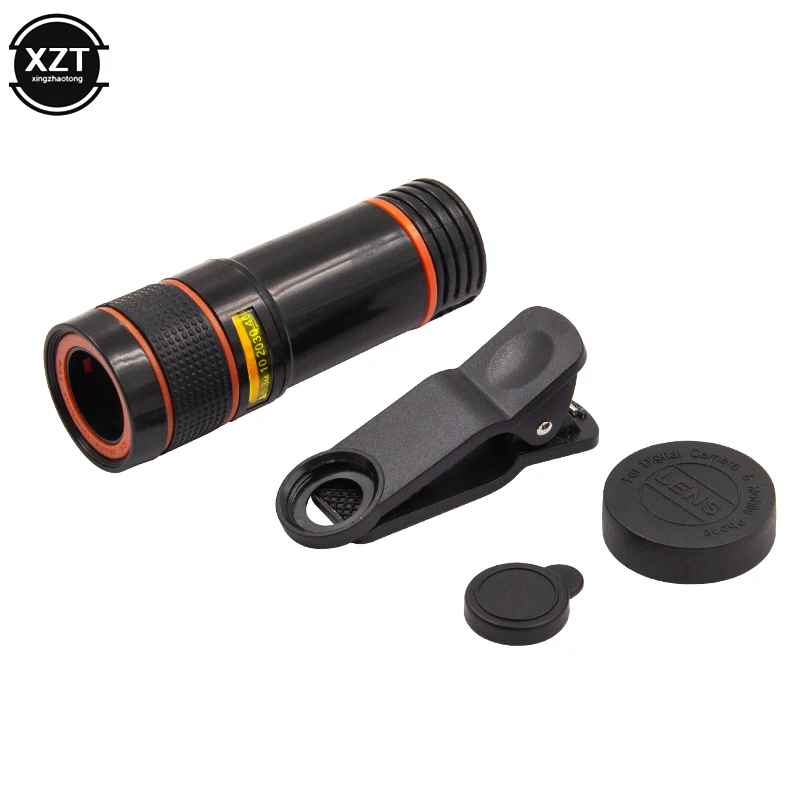 Điện Thoại Di Động Ống Kính Máy Ảnh Đa Năng Kẹp Trên Điện Thoại Ống Kính Máy Ảnh 8X 12X Ống Kính Chụp Ảnh HD Ống Kính Kính Thiên Văn Cho iPhone Xiaomi samsung