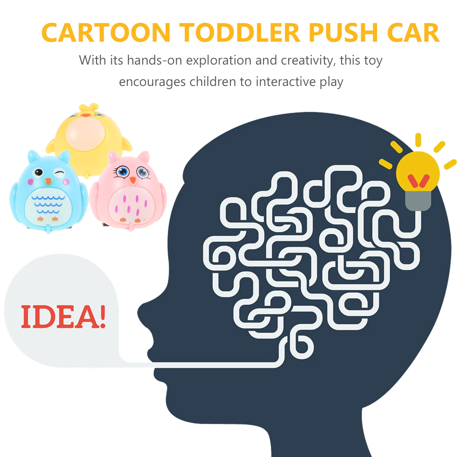 Mini coche de animales, coches extraíbles, juguete impulsado por fricción, juguetes de empuje de dibujos animados, bebé de inercia para niños