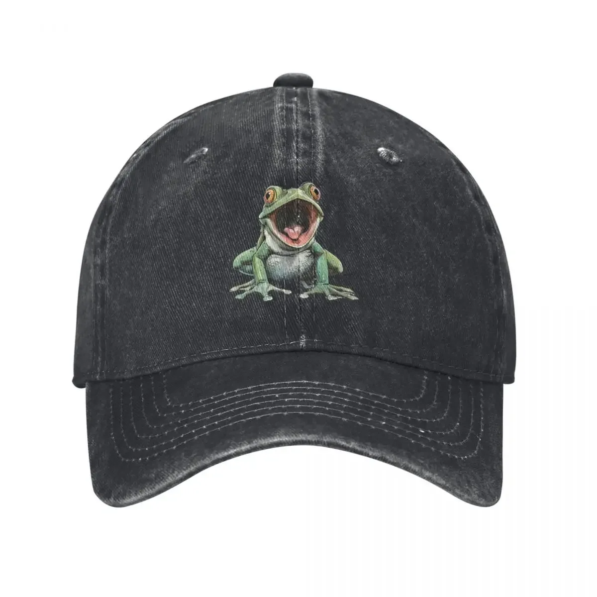 

Screaming Froggy Baseball Cap cute dad hat Hat Man Luxury Hats Woman Men's