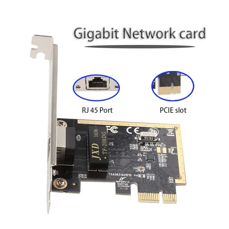 10/100/1000mbps RTL8111H chip RJ-45 LAN Adapter Fast Ethernet Game Gigabit PCI-E Network Card PCI-E to Ethernet Game PCIE Card