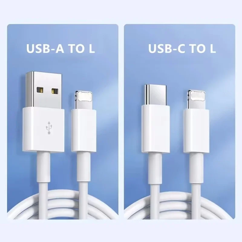 35W PD Original Fast Charging USB Cable for iPhone 14 8 7 Plus 13 12 11 Pro XS Max XR X USB C Rapid Charger Cable 1m 1.5m 2m