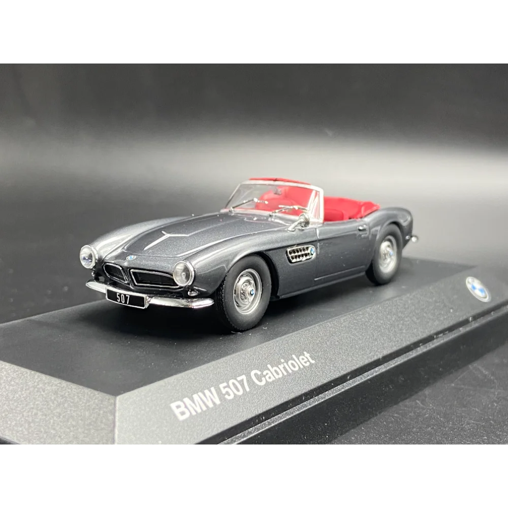 

Diecast Mini Cut 1:43 Scale BMW 507 Silver-gray Convertible Alloy Car Model Collectible Toy Gift Souvenir Display Ornament