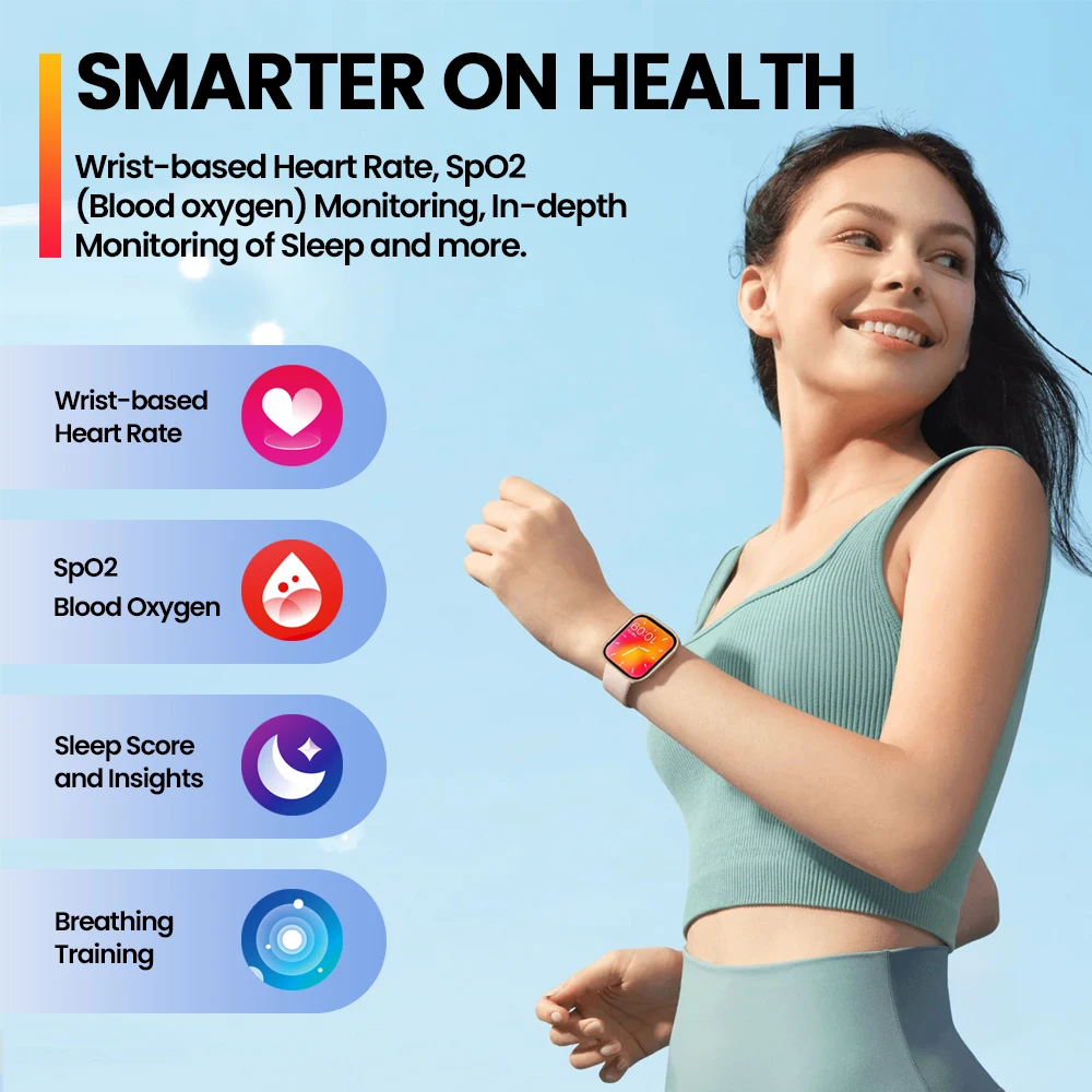 New Zeblaze GTS 3 Plus Voice Calling Smart Watch Ultra 2.15ββ AMOLED Screen Health and Fitness Tracking Smartwatch for Men Women