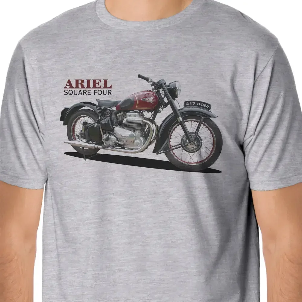 

Retro “big” Bikes Square Four Motorcycle Rider T-Shirt 100% Cotton O-Neck Summer Short Sleeve Casual Mens T-shirt Size S-3XL