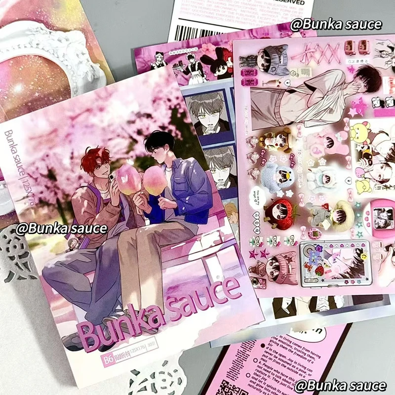 

30 Pages Ins Korean Comics Men Decorative Stickers Book Scrapbooking Phone Case DIY Journal Collage Material Sticker Gift