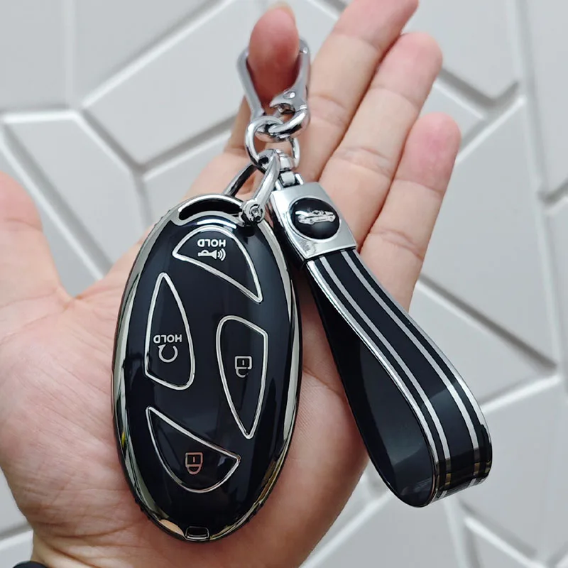 TPU Autoschlüssel-Hülle für Hyundai Tucson Kona EV Grandeur GN7 Ioniq 6 Santa Fe MX5 Sonata Schlüsselgehäuse Schlüsselanhänger Auto-Zubehör – Detail 2