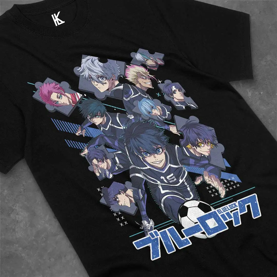 Blue Lock Nagi Seishiro T-Shirt Black Size Small Unisex Anime Lover Cotton