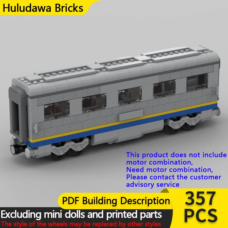 

Модель городской автомобиль MOC, строительные кирпичи, пассажирский поезд, вагон-ресторан, модульная технология, детские праздничные подарки, сборка игрушек, костюм