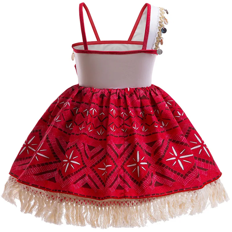 New Movie Girl Dress 2026 Halloween Party Ocean Adventure Costume Princess Clothes Children Vaiana Outfit Dress image 5
