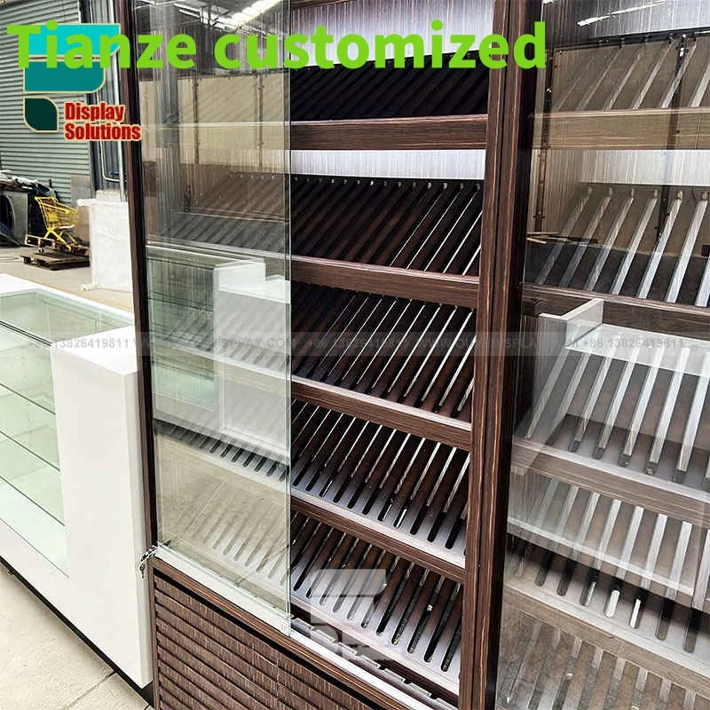 

(Customized) OEM Hot Selling Cigar Furniture Display Cabinet Cigar Counter Display And Cigars Rack