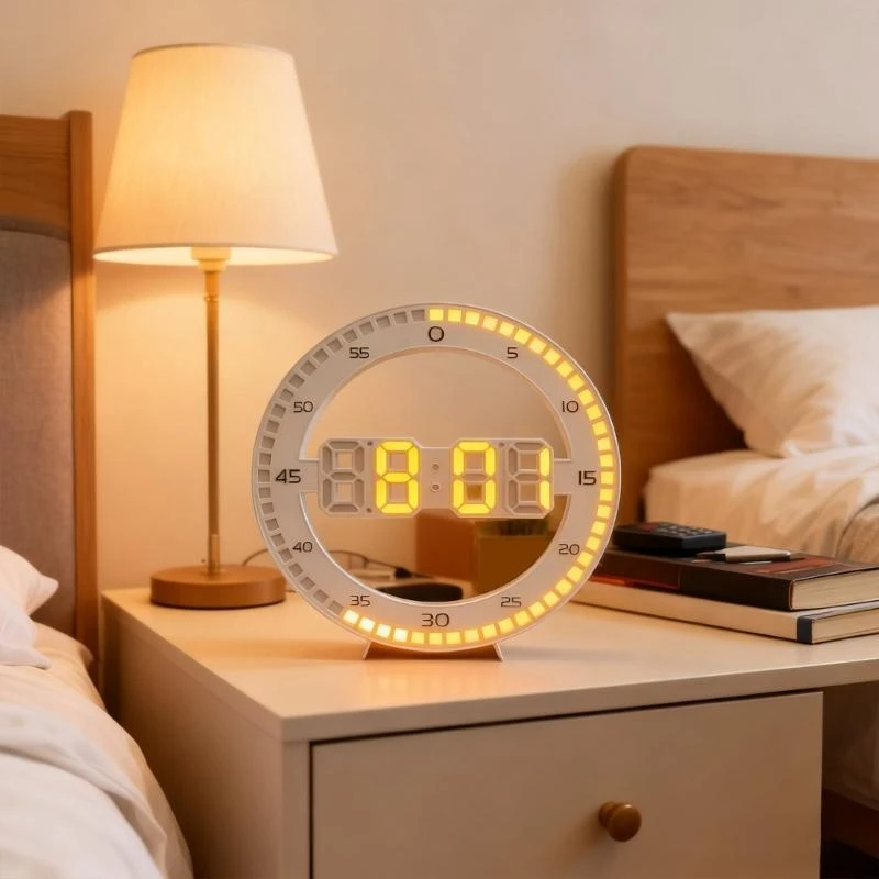 Clear LED Display Creative Electronic Clock with Accurate Second Counter And Energy Saving Home Office Decoration Y5GB