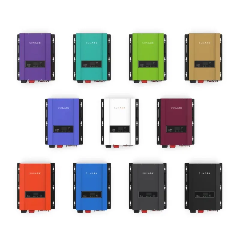 Sunark محول طاقة منخفض التردد 12 فولت إلى 220 فولت 6000 وات 8000 وات 10 كيلو وات 12 كيلو وات خارج الشبكة عاكس للطاقة الشمسية مرحلة واحدة إصدار الاتحاد الأوروبي