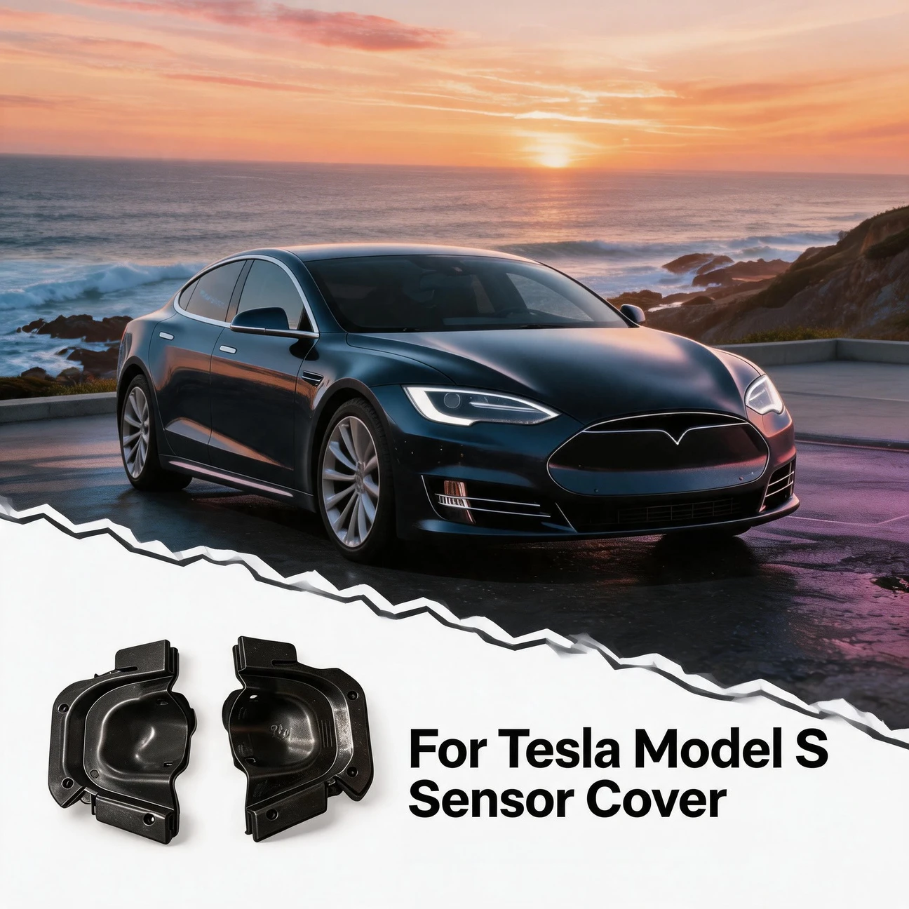 

Wheel Liner Radar Cover 1051652-00-A 1051653-00-A Car Accessories For Tesla Model S 2016-2021 Car Fender Liner Sensor Cover