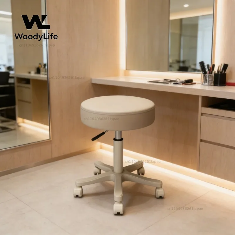 Massage Stool Beauty Salon Stool Lifting Rotating Round Manicure Barber Shop Stool Round