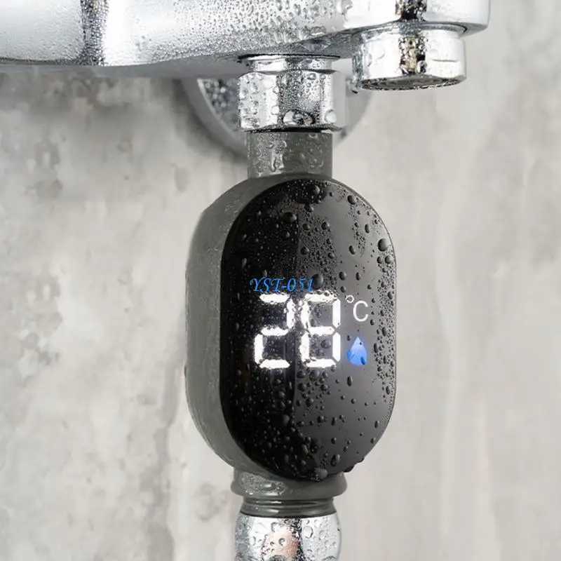 

E15A Shower Temperature Meter Household Water Thermometers Waterproof Bath Thermostat