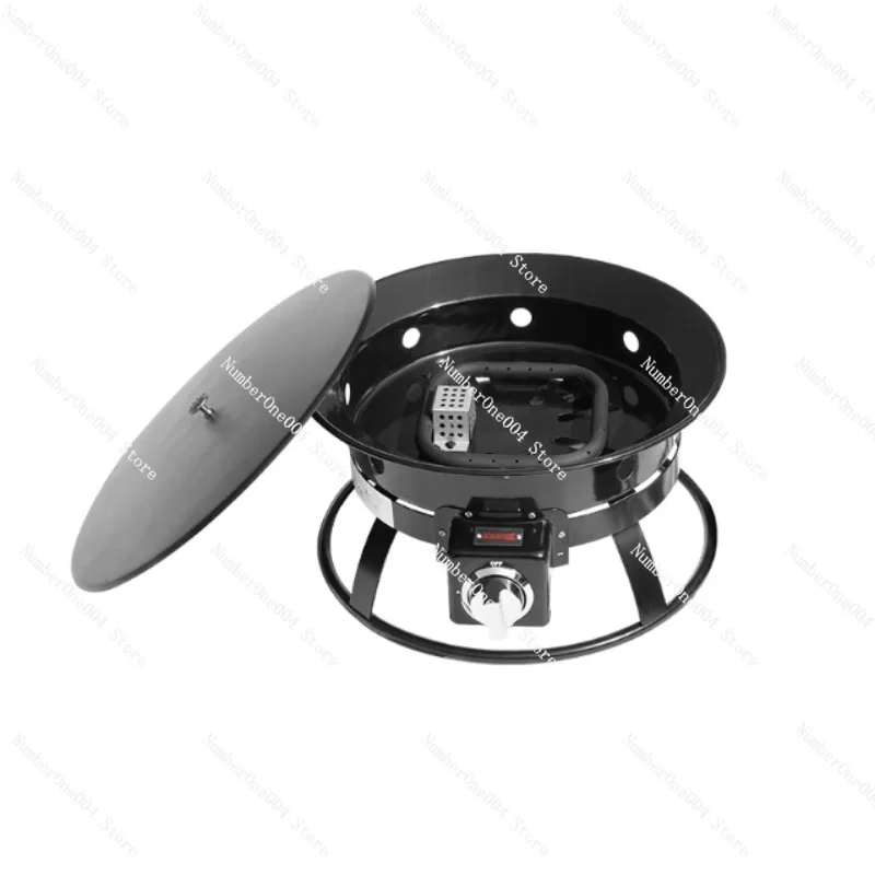 

For Outdoor Gas Oven Portable BBQ Grill with Adjustable Flame