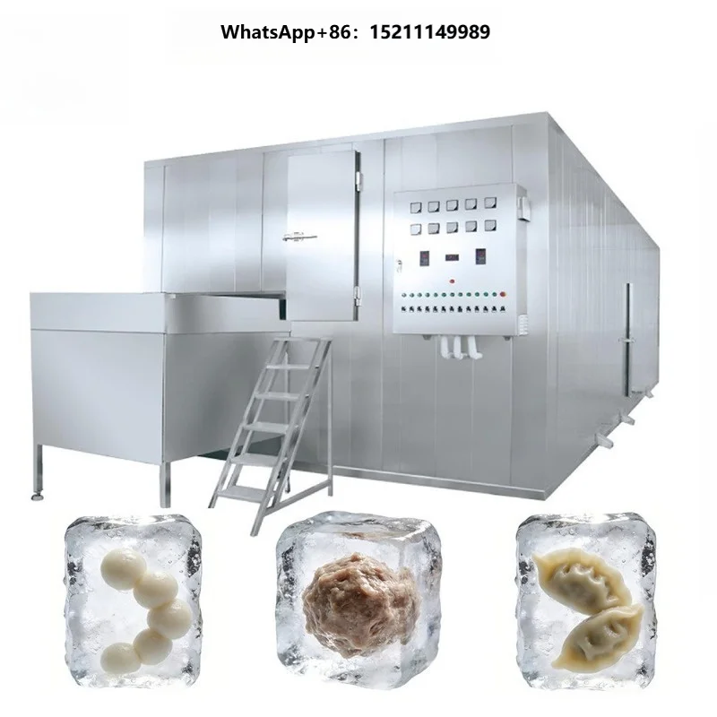 Food Grade Fluidized Bed Freezer Pineapple Grape Peach Fast Frozen Fruit Processing Machine